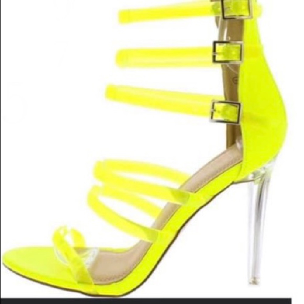 Neon Skinny Heels